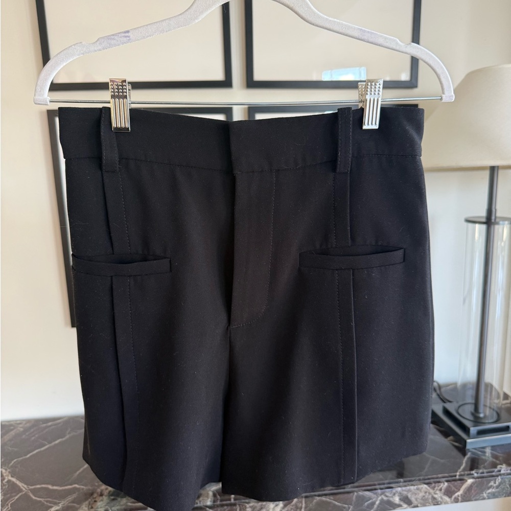 Zara Black Tailored Bermuda Shorts
